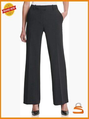 Straight Leg Suit Pant - Relaxed Fit Slacks for Work or Night Out